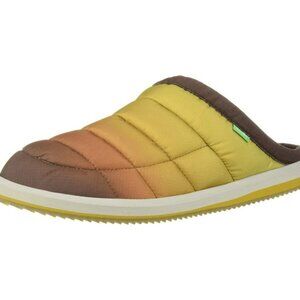 NEW Sanuk Puff N Chill Desert Sunset Ombre Slip on Loafer Slides Women's Size 7